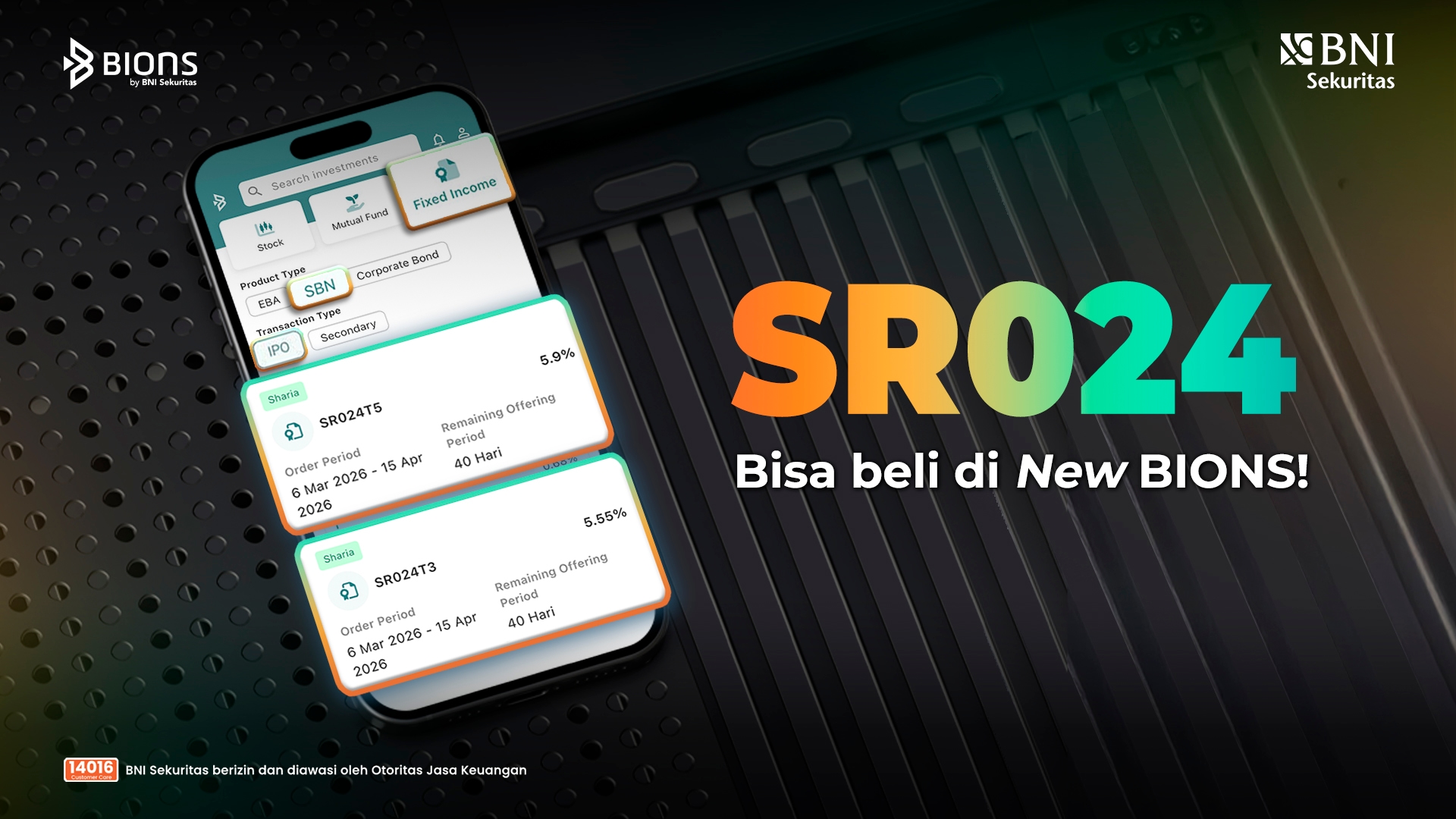 BNI Sekuritas Tawarkan Investasi di Surat Berharga Negara Syariah SR024