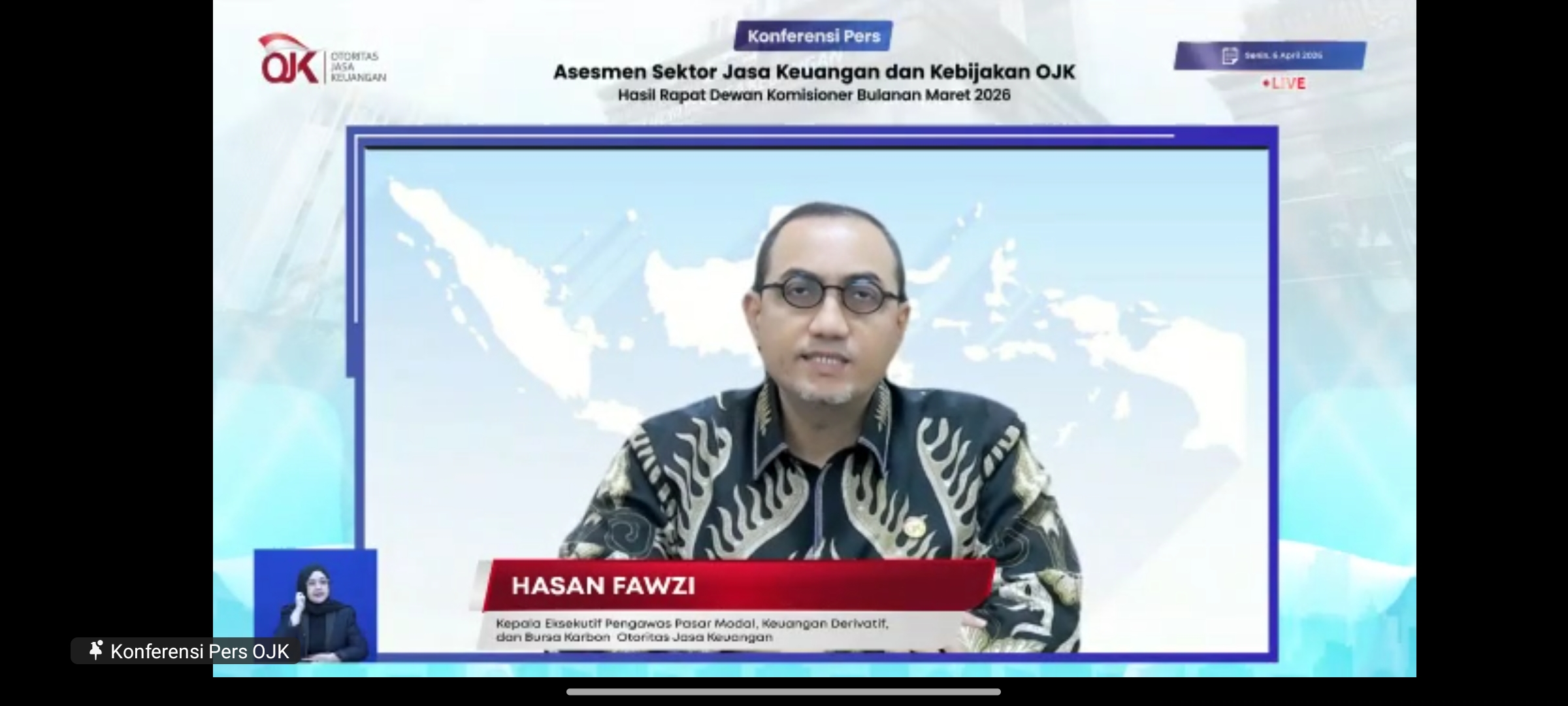 OJK: Investor Buy The Dip Dominasi Pasar Modal di Maret 2026