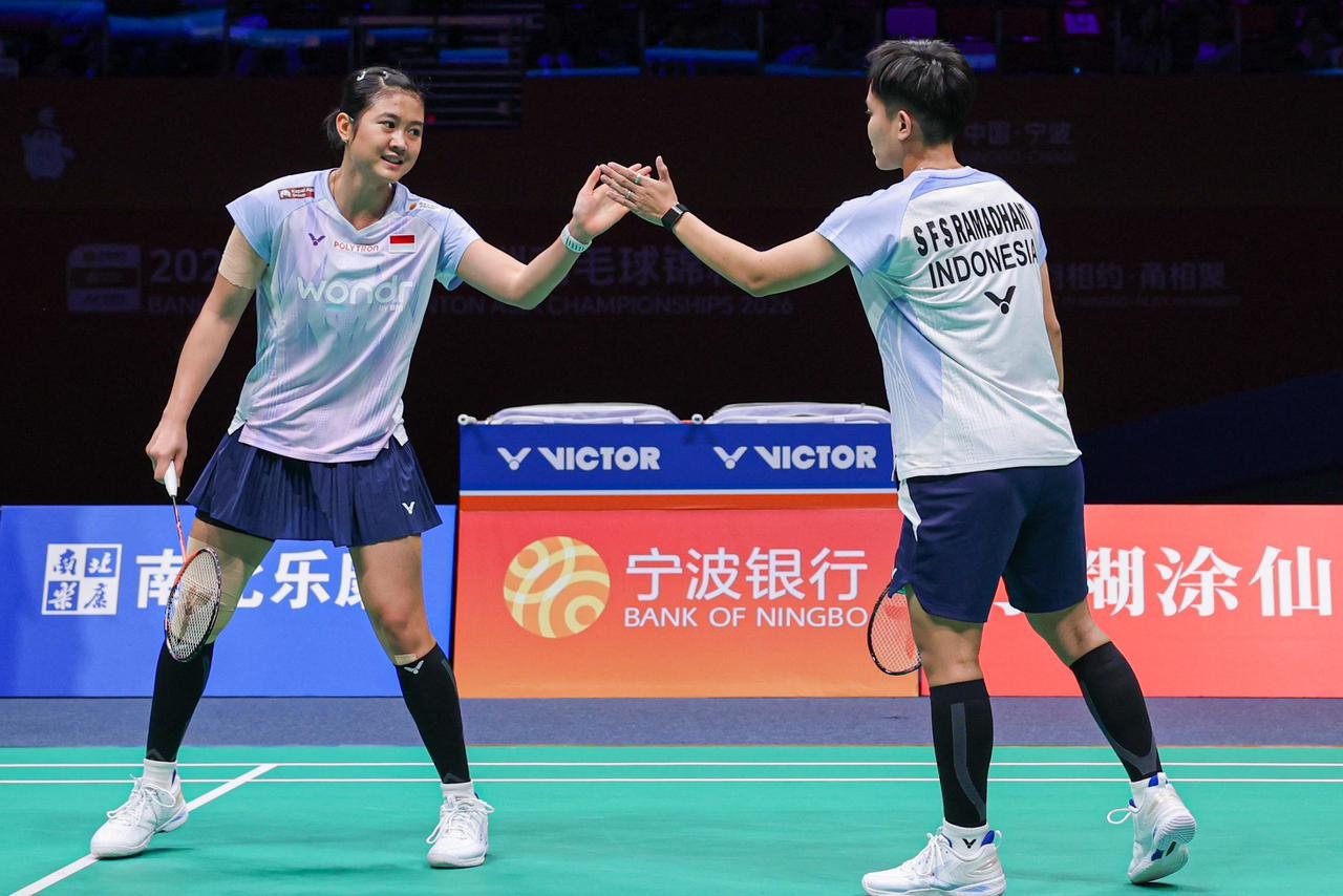 Kejuaraan Bulutangkis Asia: Tiwi/Fadia Susul Fajar/Fikri ke Semifinal, Gilas Unggulan 6 Asal Jepang