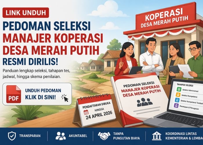 Link Download Pedoman Seleksi Manajer Koperasi Desa Merah Putih, Klik di Sini!