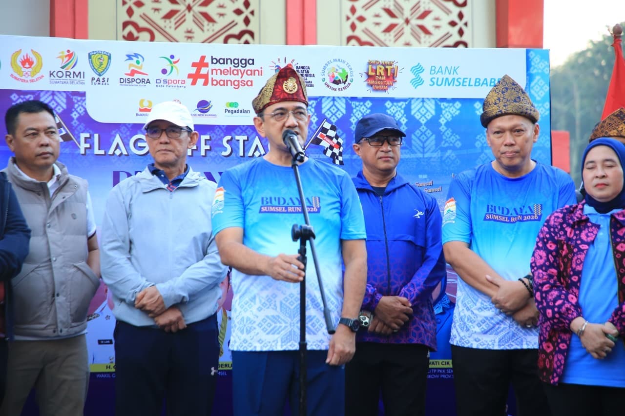 Edward Candra Buka Sumsel Budaya Run 2026, Kampanyekan Hidup Sehat dan Pelestarian Budaya