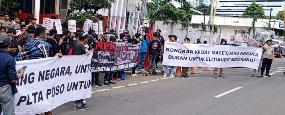 Massa Desak KPK Sita Aset Kalla Group jika Gagal Bayar di Proyek PLTA Poso