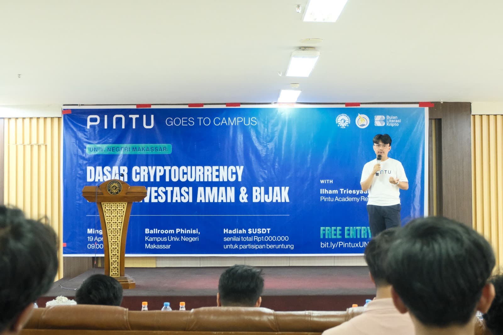 PINTU Edukasi Crypto ke Mahasiswa UNM Lewat Finance Talk 2026