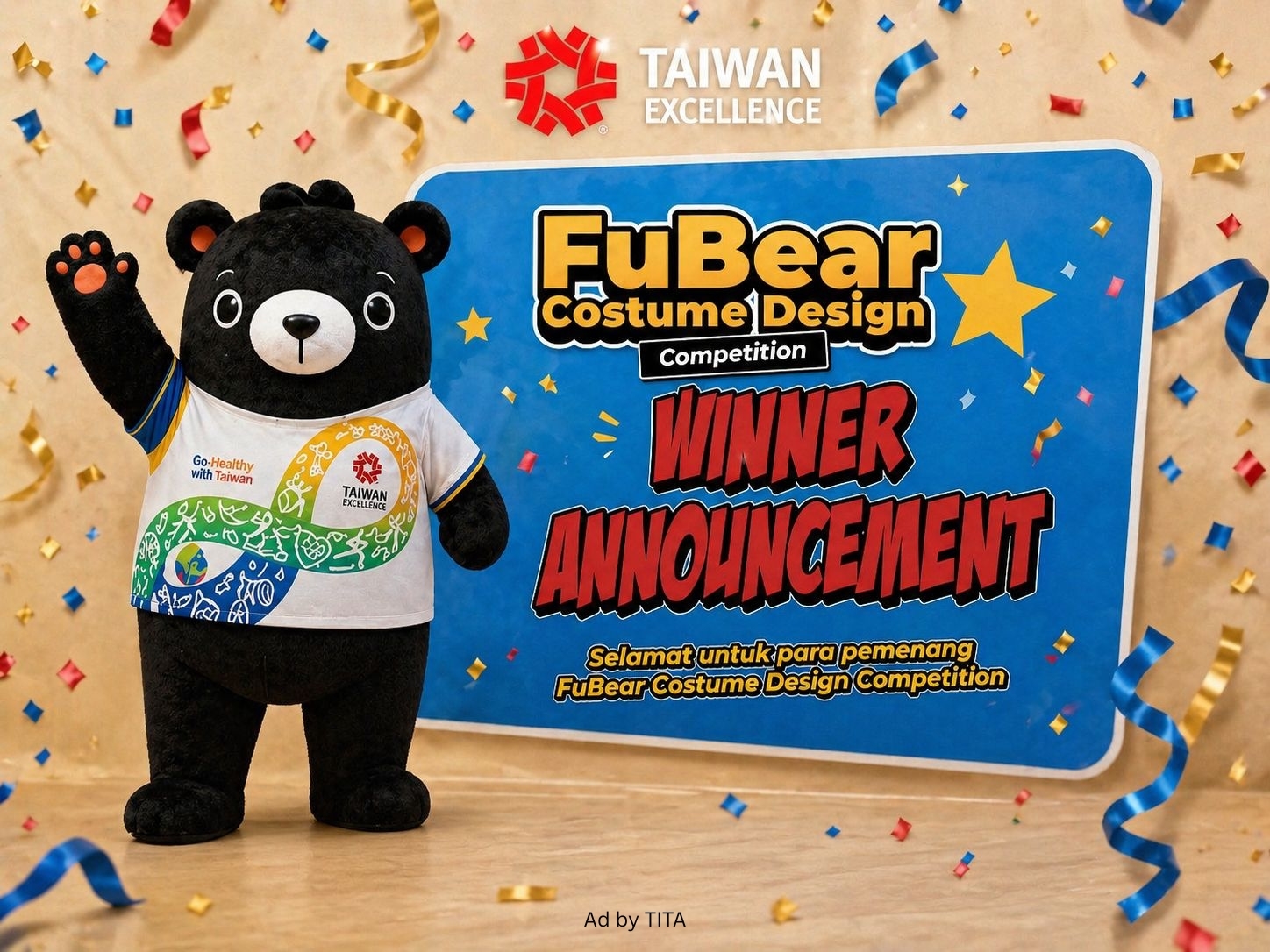 Taiwan Excellence Sukses Menggelar FuBear Costume Design Competition 2026, Umumkan Pemenangnya.