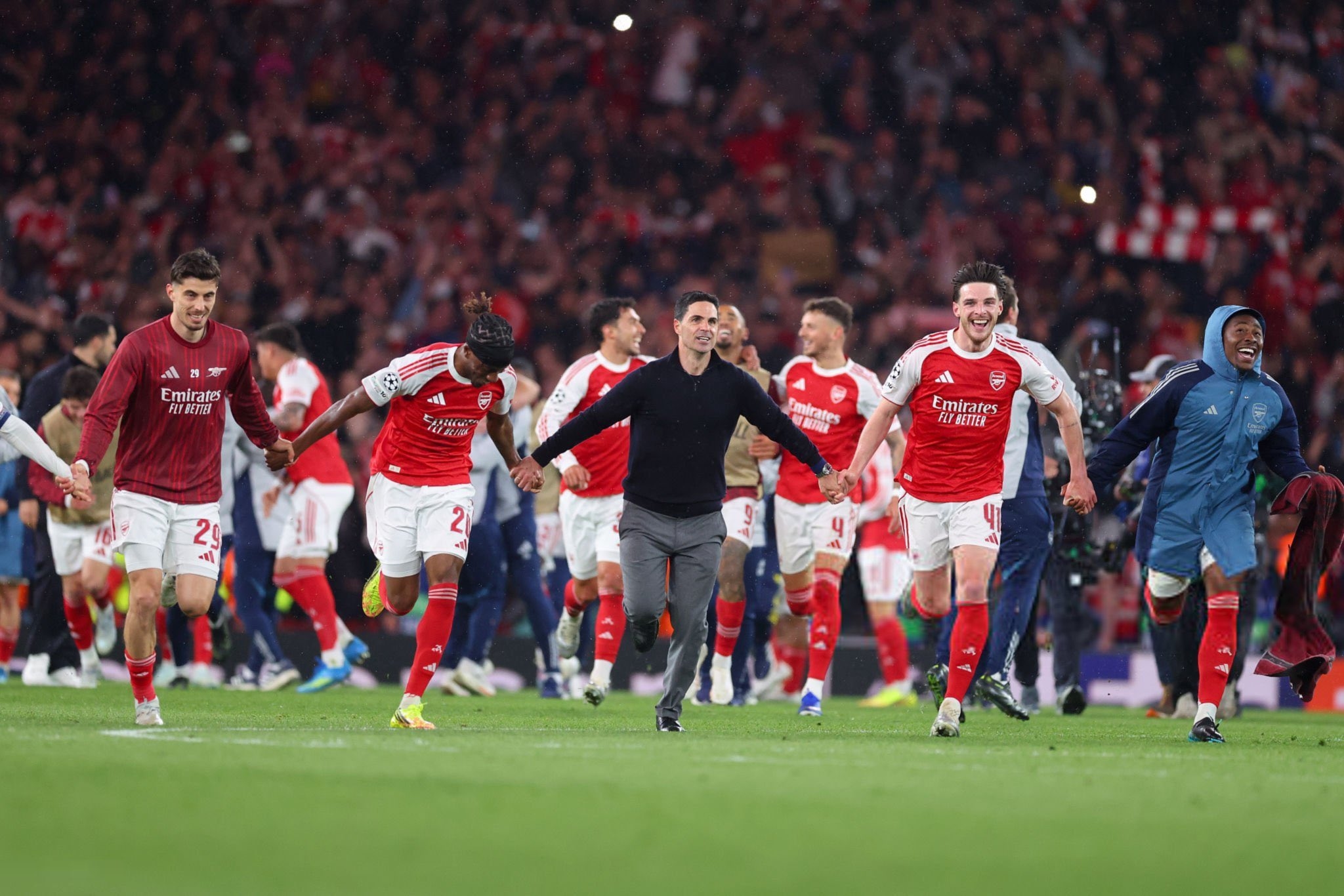 Perayaan Arsenal 'Pecah' Usai Kalahkan Atletico Madrid, Terlalu Dini?