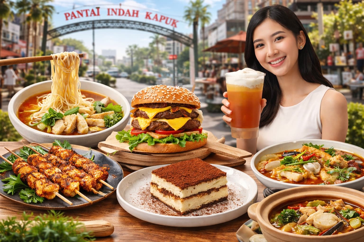 Seharian Berburu Kuliner Viral di PIK, dari Lamian Hangat hingga Tiramisu Manis