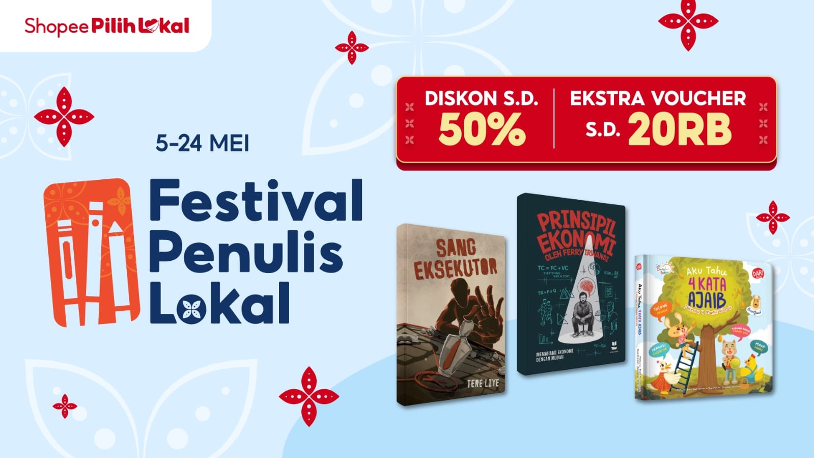 Shopee Kembali Gelar Festival Penulis Lokal 2026, Dorong Minat Baca dan Perlindungan Hak Cipta Buku Lokal Asli