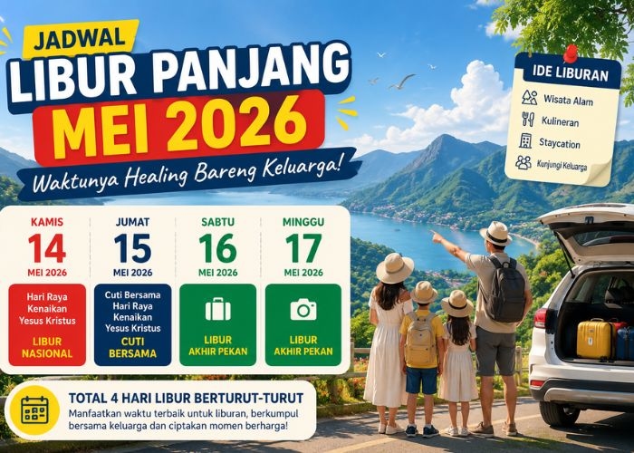 Jadwal Libur Panjang Mei 2026 Pekan Ini, Waktunya Healing Bareng Keluarga!