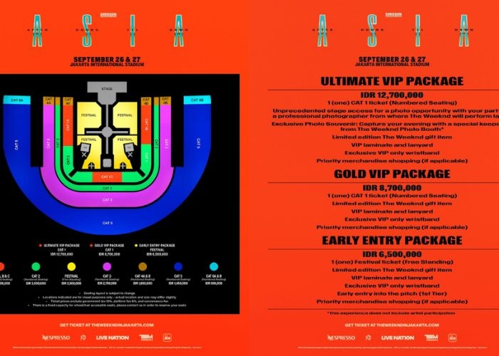 Link Pembelian Tiket Konser The Weeknd di JIS 2026 Resmi dan Cara Belinya