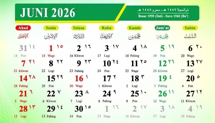Kalender Jawa 2 Juni 2026: Watak Weton Selasa Kliwon, Punya Karisma yang Disukai Banyak Orang