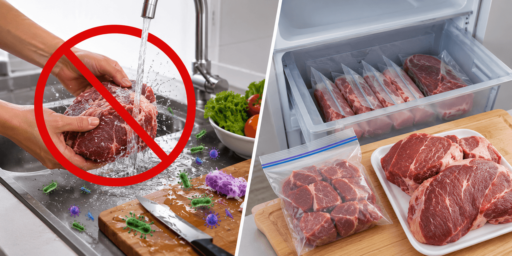 Kenapa Daging Kurban Sebaiknya Tidak Dicuci Sebelum Masuk Freezer? Ini Faktanya