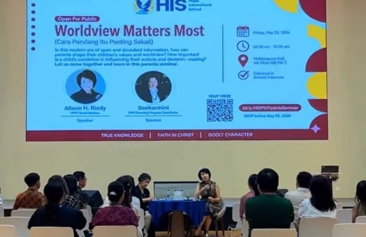 HIS PIK2 Gelar Seminar Parenting, Tekankan Pentingnya Worldview Anak di Era Digital
