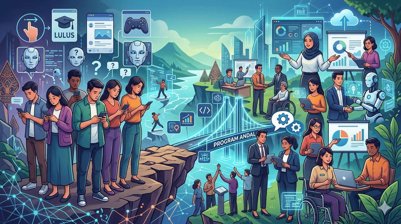 Kesenjangan Talenta Digital Anak Muda Indonesia Kian Terlihat, AI Turut Memperlebar Skill Gap