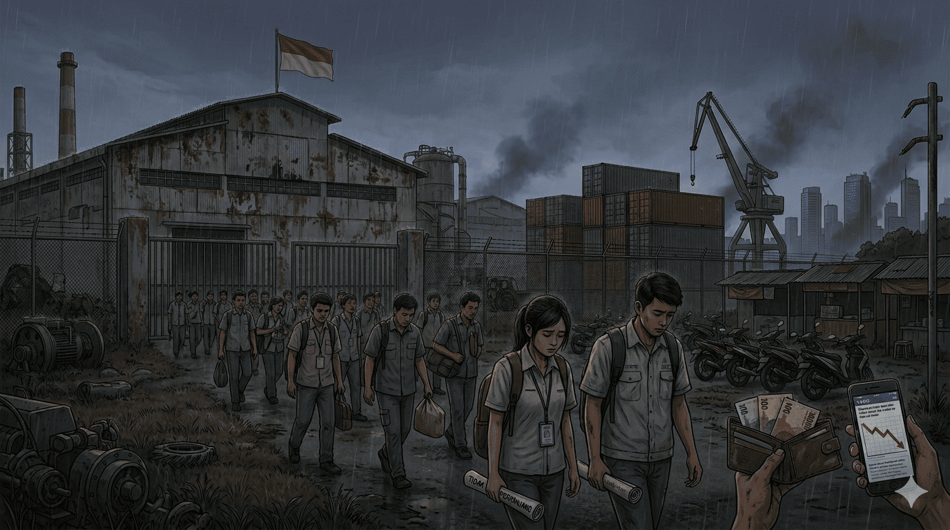 Riset CORE: 15-20 Ribu Pekerja Terancam PHK di Tengah Melemahnya Rupiah, Jawa Barat Paling Rentan