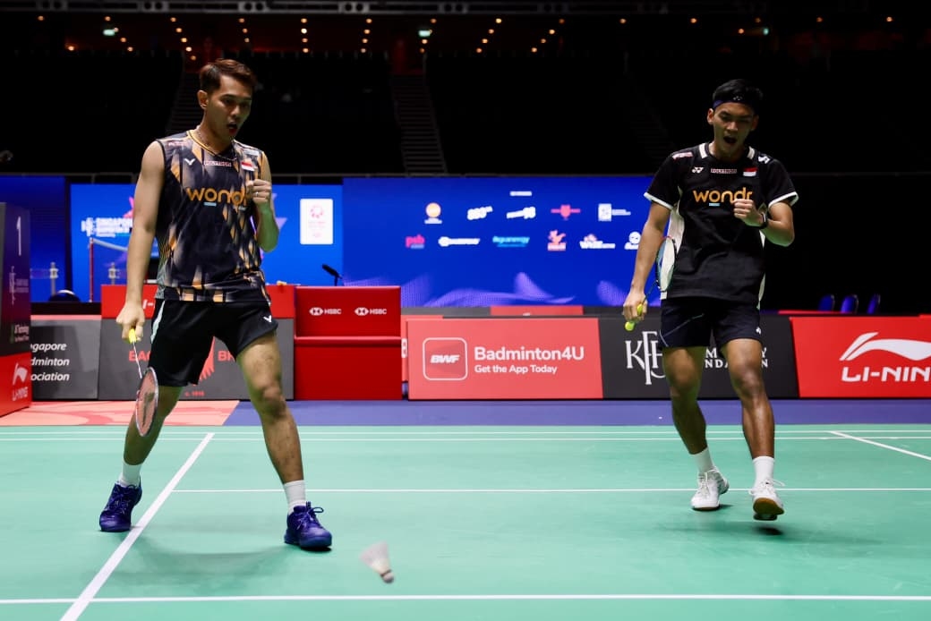 Singapura Terbuka: Fajar/Fikri Amankan Tiket Semifinal dengan Bungkam Wakil Malaysia