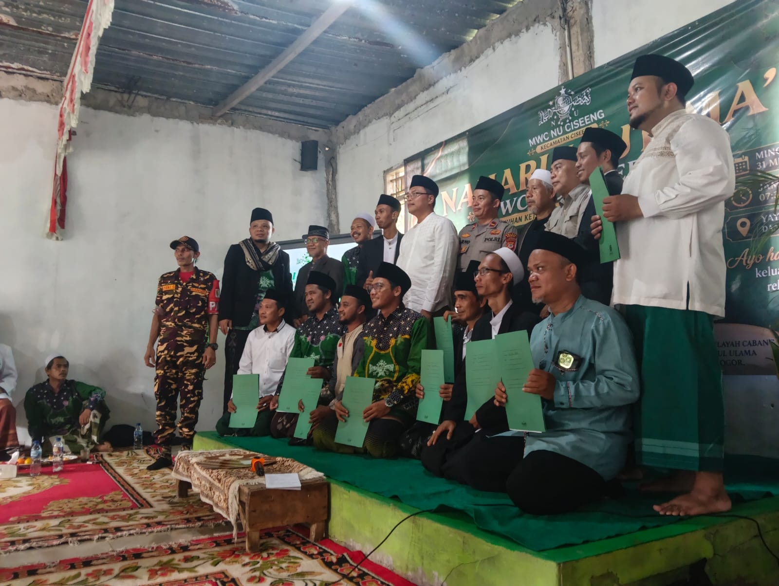 Pengurus Ranting NU se-Kecamatan Ciseeng Bogor Resmi Dilantik, Komitmen Perkuat Organisasi dan Layani Masyarakat