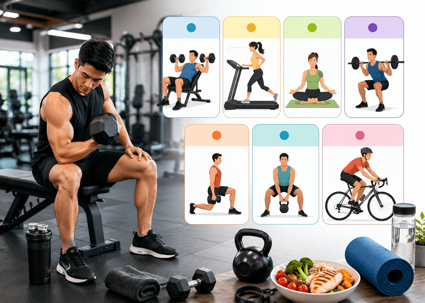 Merancang Jadwal Latihan Gym Mingguan untuk Pemula, Panduan Sederhana agar Lebih Konsisten dan Efektif!