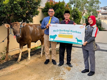 McD Berbagi Kurban 2026 Jangkau 23 Lokasi, Salurkan 25 Hewan Kurban dan 2.100 Paket Makanan