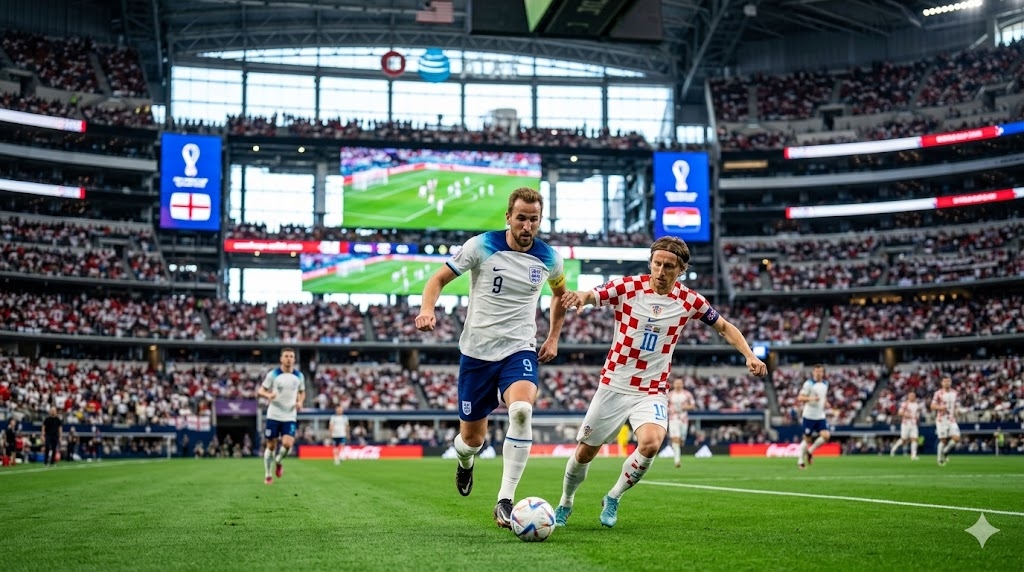 Prediksi Skor Inggris vs Kroasia: Duel Ulangan Semifinal Piala Dunia, Three Lions Lebih Diunggulkan?