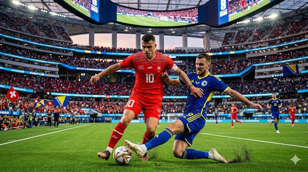 Prediksi Skor Swiss vs Bosnia dan Herzegovina: Nati Diunggulkan, Tapi Jangan Remehkan Ancaman Tim Balkan