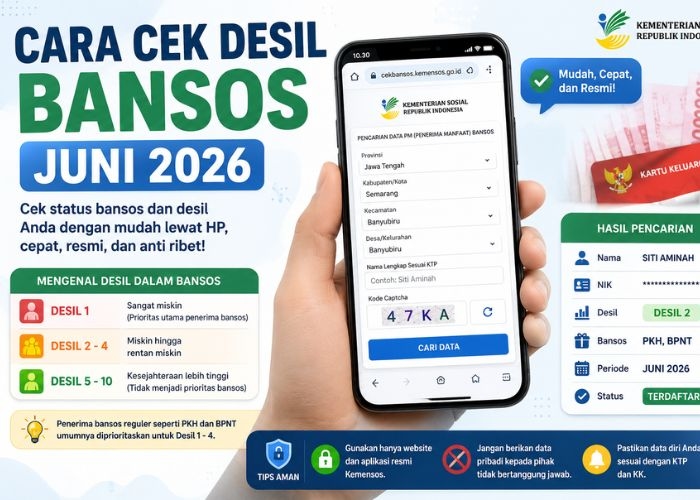 Cara Cek Desil Penerima Bansos Juni 2026 Pakai HP, Cepat dan Anti Ribet!