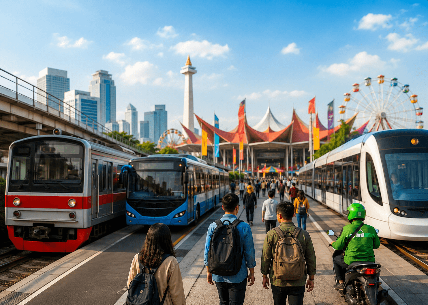 Cara Naik Transportasi Umum ke Pekan Raya Jakarta 2026: Rute KRL, MRT, LRT, dan TransJakarta Lengkap