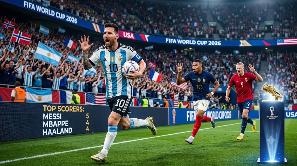 Top Skor Piala Dunia 2026: Lionel Messi Memimpin, Mbappe dan Haaland Terus Membayangi