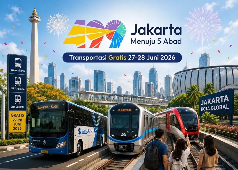 Dishub Rekayasa Lalu Lintas di Bundaran HI Saat Malam Puncak HUT Jakarta