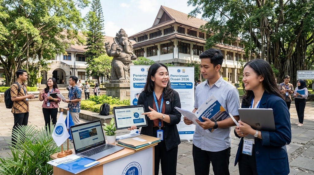 Lowongan Dosen Tidak Tetap ITB 2026 Dibuka, Simak Syarat, Formasi, Jadwal, dan Cara Daftarnya