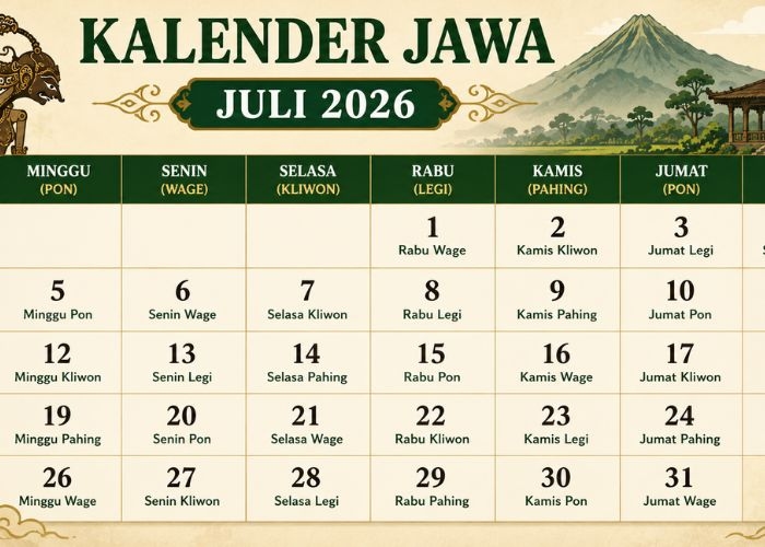 Kalender Jawa Juli 2026: Rekomendasi Hari Baik untuk Hajat Penting