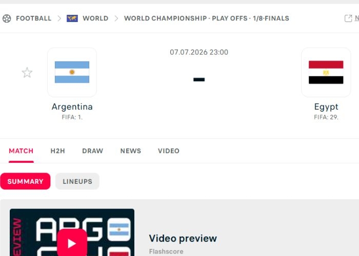 Link Live Score Argentina vs Mesir: Siapa Melaju ke Perempat Final Piala Dunia 2026?
