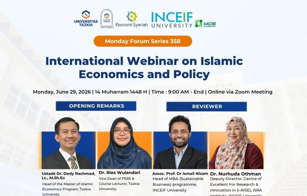 Universitas Tazkia dan INCEIF Malaysia Bahas Masa Depan Perbankan Syariah Dunia, Usung Konsep Value-Based Intermediation