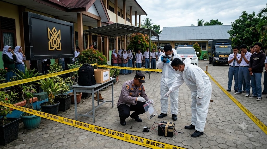 Fakta Ledakan Bom Rakitan di MAN 3 Padang: Kronologi, Temuan Polisi, dan Perkembangan Penyelidikan