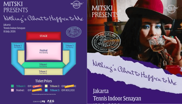 Konser Mitski Jakarta 2026: Harga Tiket, Cara Beli, Jadwal, dan Cek Apakah Masih Tersedia
