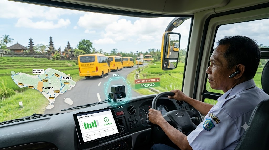 Tak Hanya GPS, AI Kini Siap Awasi Sopir Bus Sekolah dari Kantuk hingga Distraksi