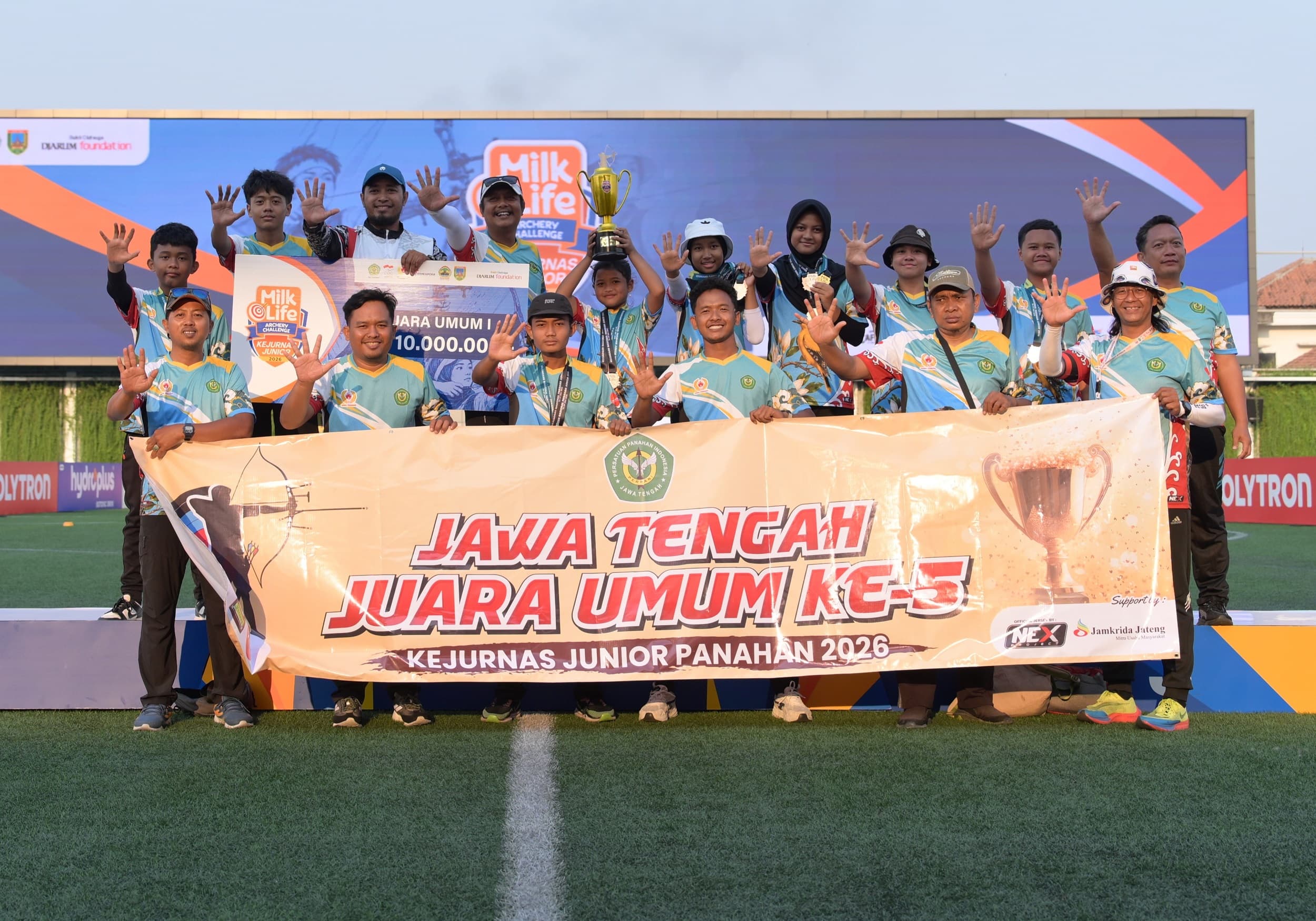 Jawa Tengah Segel Gelar Juara Umum Kelima Kalinya di MilkLife Archery Challenge Kejurnas Junior 2026