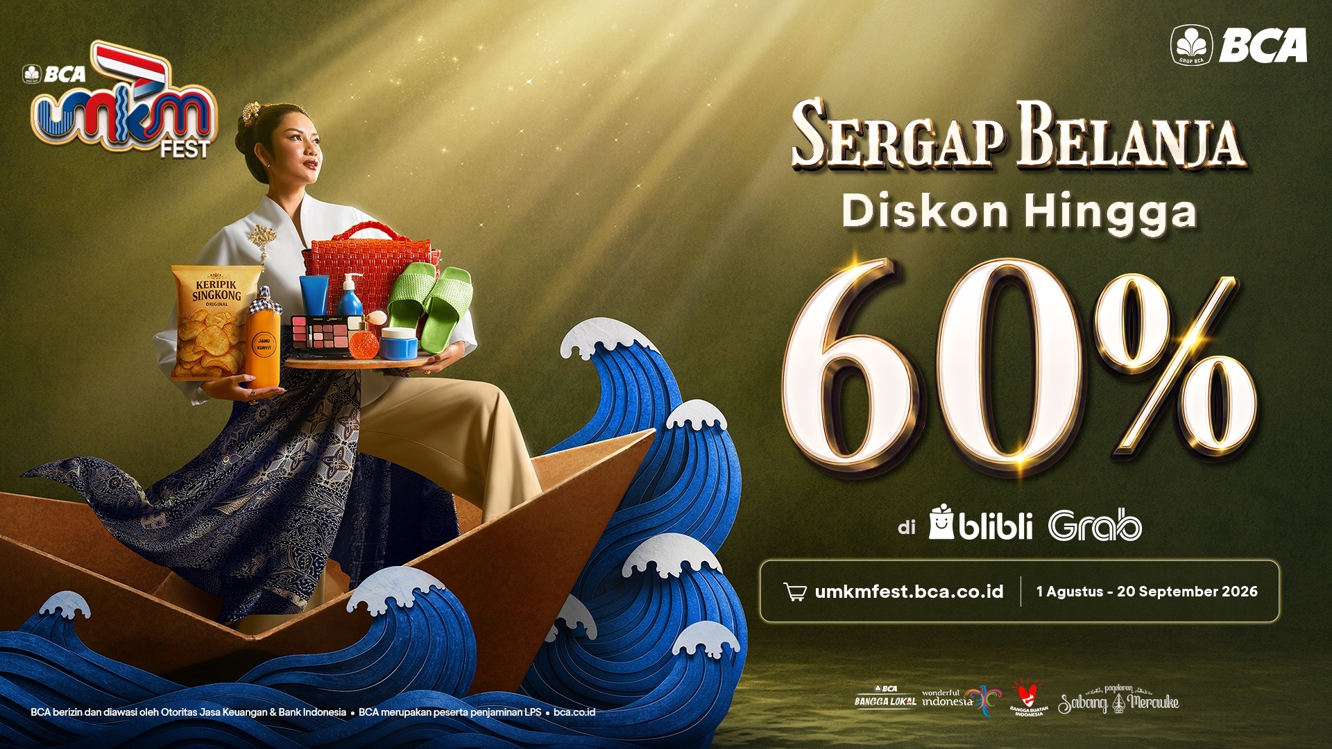 Promo BCA UMKM Fest 2026 Resmi Dimulai, Diskon GrabFood hingga Rp120.000 dan Blibli Rp100.000 Siap Dinikmati