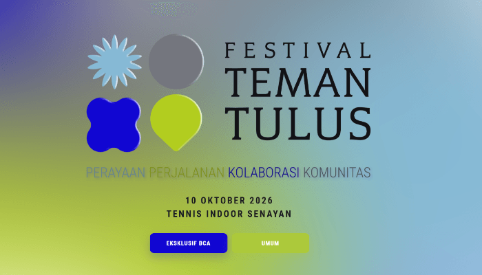 Harga Tiket Festival Teman Tulus 2026 Mulai Rp450 Ribu, Ini Link Resmi Beli dan Cara War Tiket