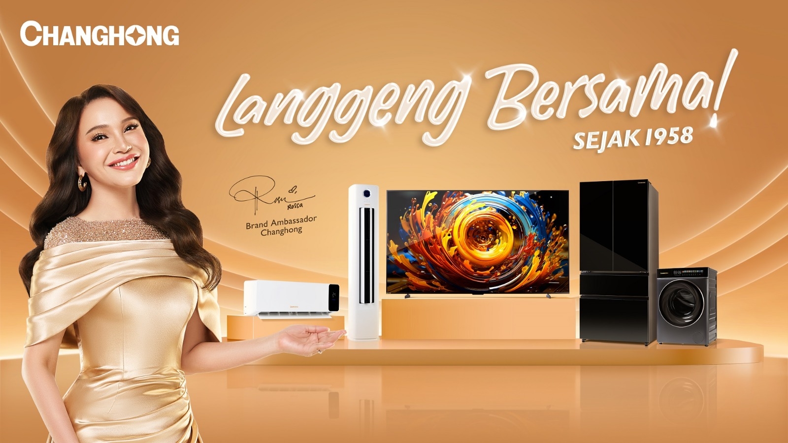 Hadirkan Garansi hingga 25 Tahun, Changhong Tunjuk Rossa sebagai Brand Ambassador