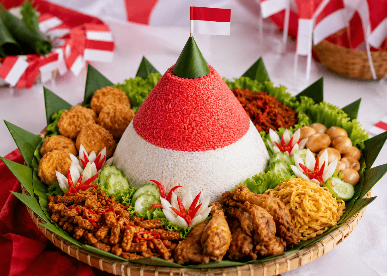 Cara Membuat Nasi Tumpeng Merah Putih untuk 17 Agustus, Cocok untuk Lomba Warga!