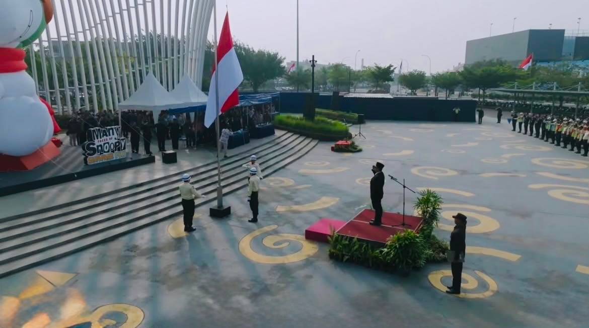 HUT ke-81 RI, Estate Management dan Security ASG Teguhkan Persatuan Lewat Upacara di PIK