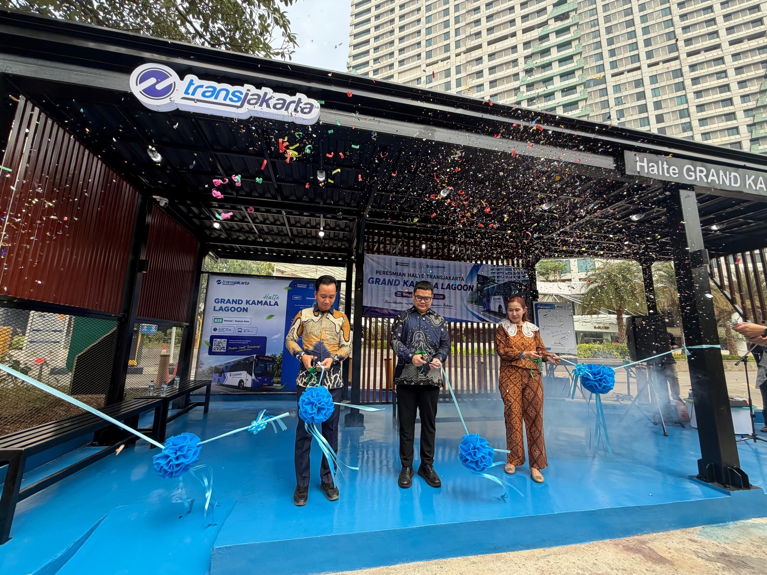 Halte Transjakarta Resmi Hadir di Grand Kamala Lagoon Bekasi