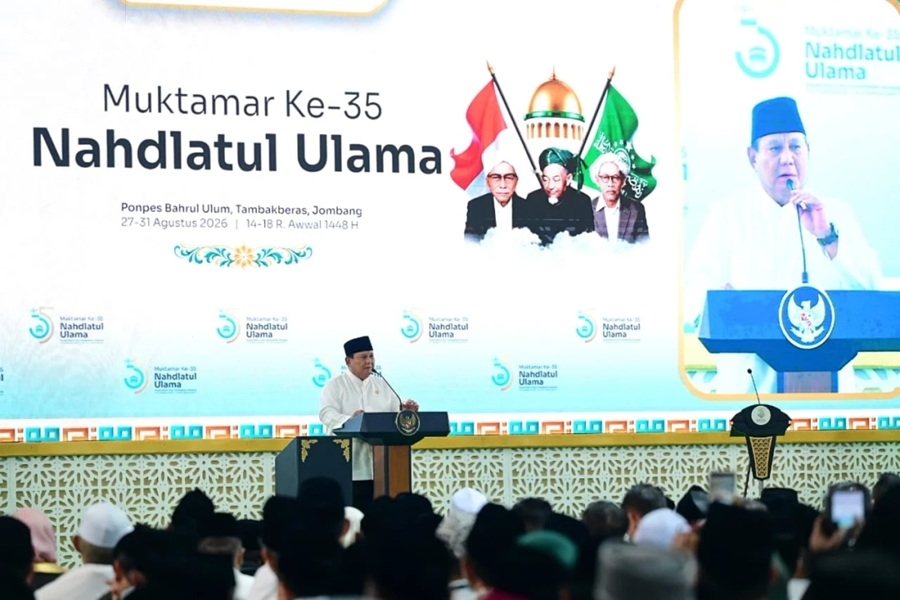 Prabowo Kembali ke Jombang untuk Penutupan Muktamar ke-35 Nahdlatul Ulama