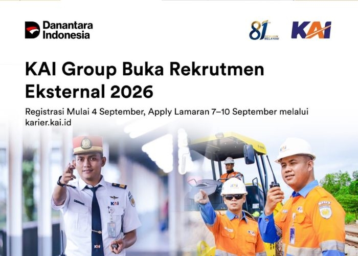 Rekrutmen KAI September 2026 Dibuka: Ini Formasi yang Bisa Dipilih Lulusan SMA hingga S1!