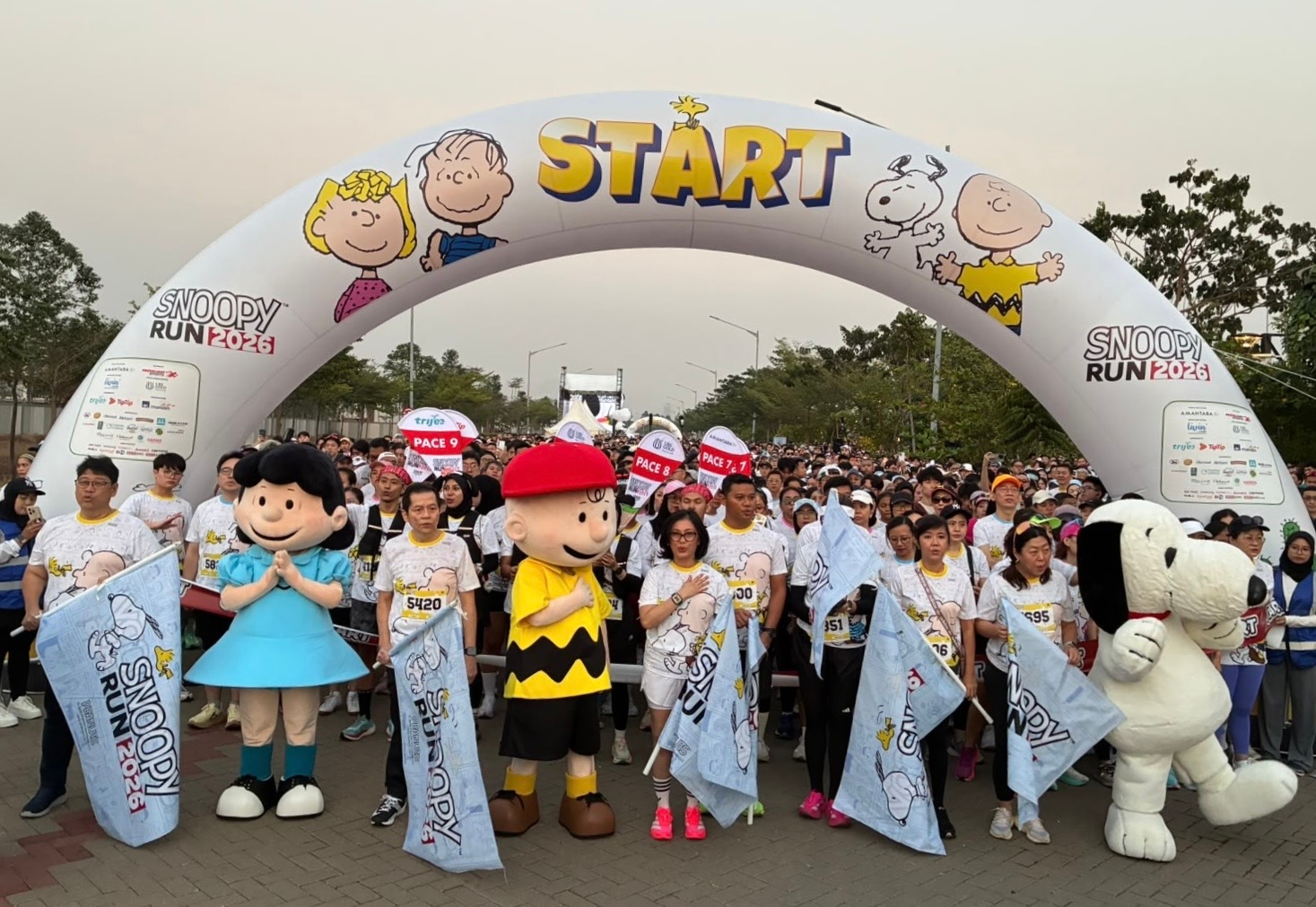 Snoopy Run PIK Diikuti 6.500 Peserta, Lari Bareng Anabul Jadi Daya Tarik