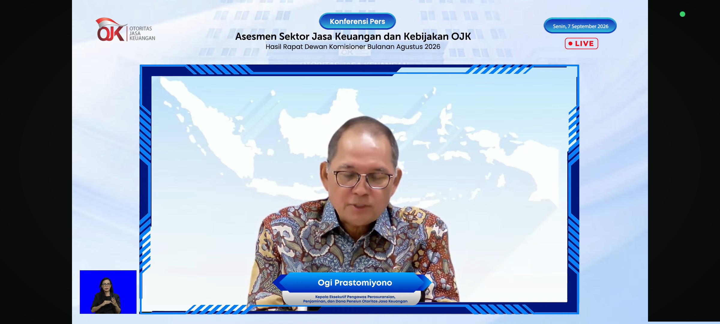 OJK Targetkan Seluruh Asuransi Kesehatan Terapkan KAPJ 2026