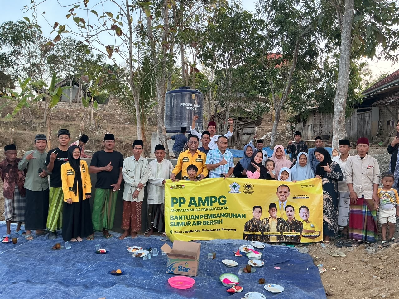 Realisasikan Program Kerja, PP AMPG Bangun Sumur Air Bersih di Daerah 3T