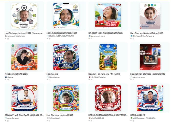 15 Link Twibbon Hari Olahraga Nasional 2026 Desain Terbaru dan Cara Pakainya