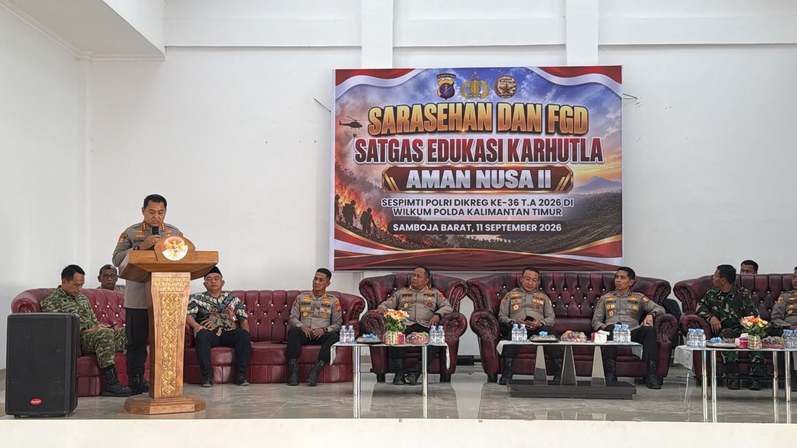 Sespimti Polri Angkatan 36 Dorong Kolaborasi Cegah Karhutla di Samboja Barat