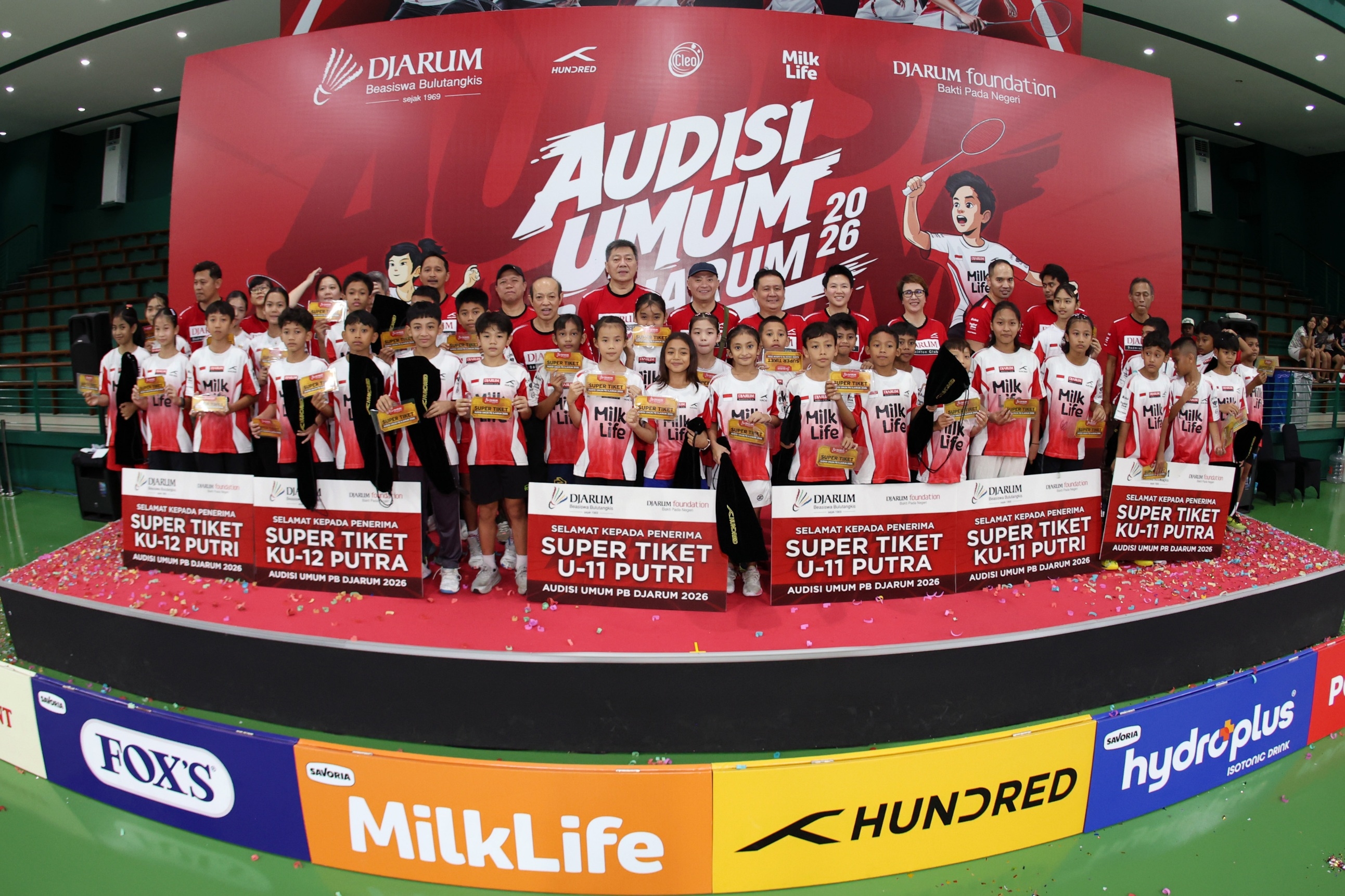 Bakat Terbaik, 36 Pebulutangkis Muda Sabet Super Tiket Audisi Umum PB Djarum 2026